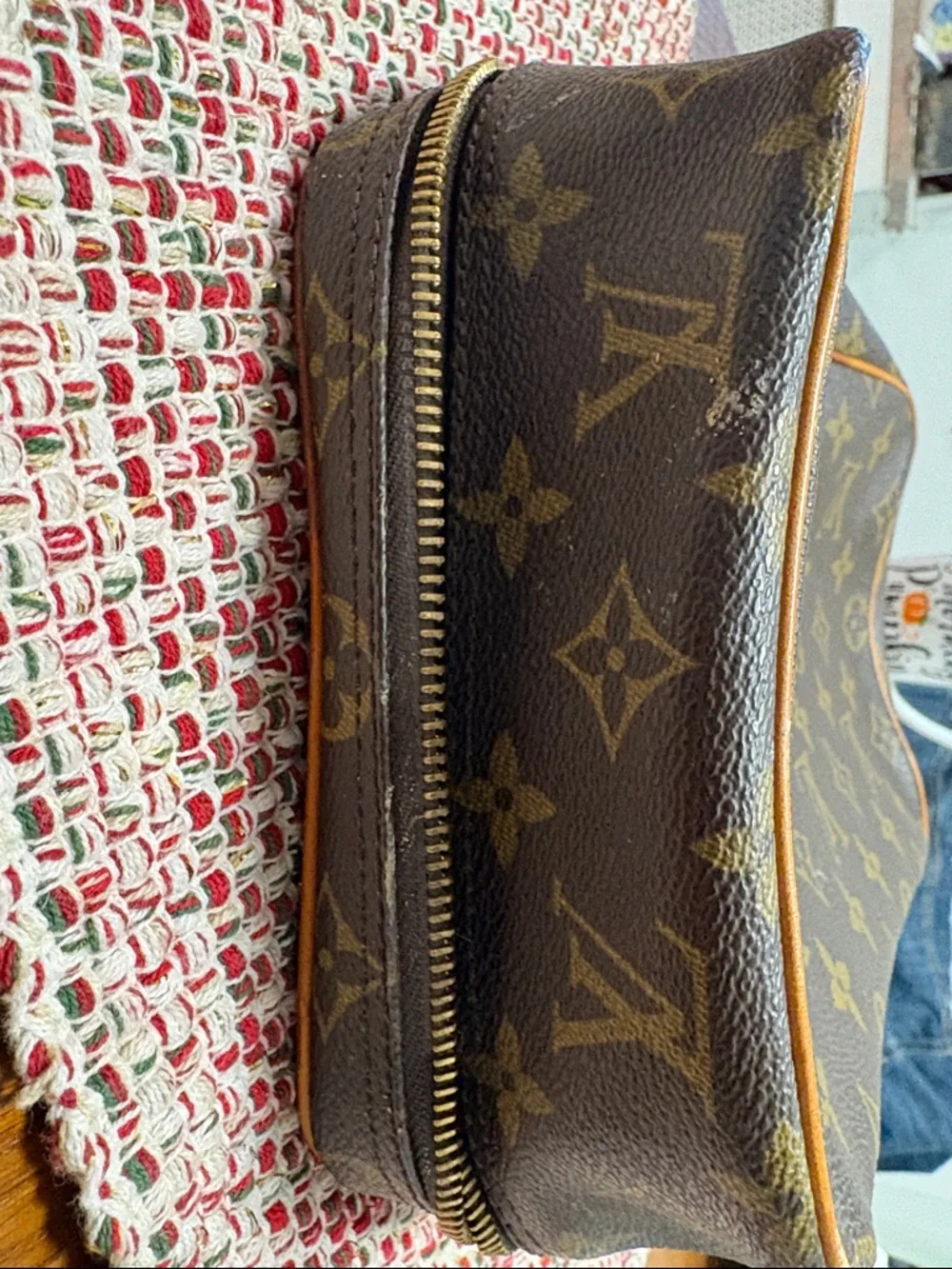 Louis Vuitton Monogram Canvas Toiletry Pouch in Brown and Tan - Picture 13 of 16